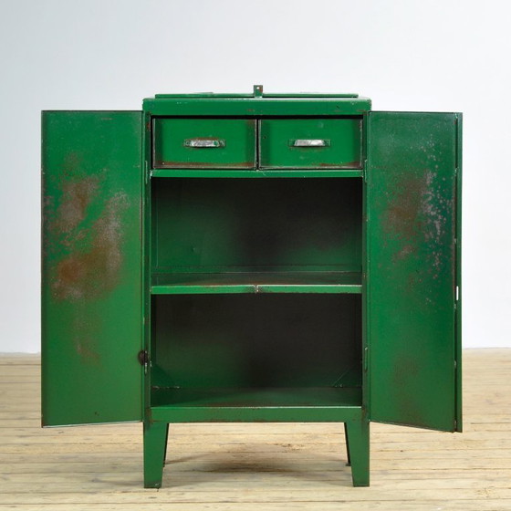IJzeren Industriële Kast, jaren 70 – Kasten, Iron, Metal, Vintage (photo 3 of 15)