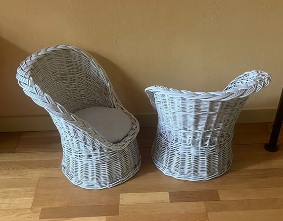 Set per bambini in rattan vintage anni '60 – Sedie e poltrone, Tessile (photo 5 of 6)