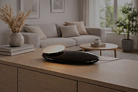 Image 1 of Philips: Iconic design table lamp "Ledino" in steel with black coating
