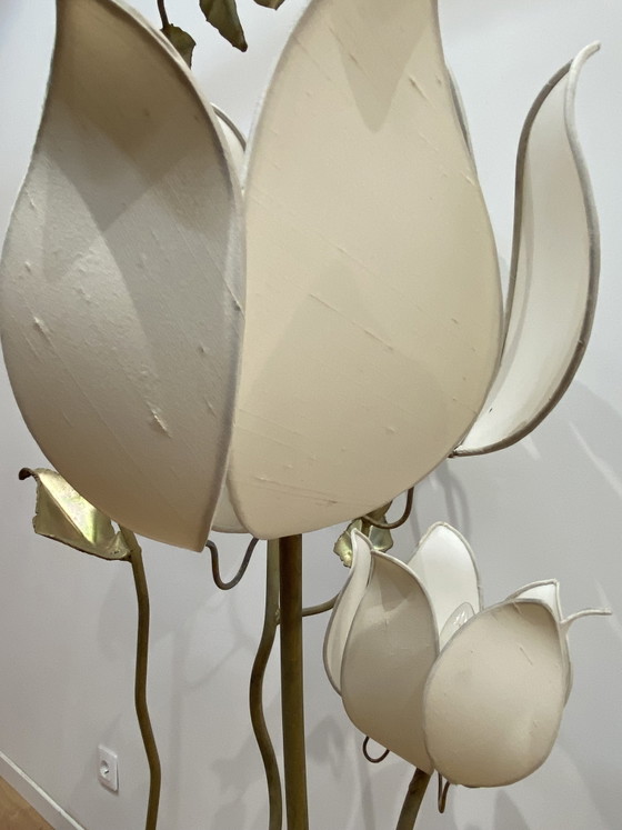 Lampadaire Fleurs De Lotus – Metal (photo 9 of 13)