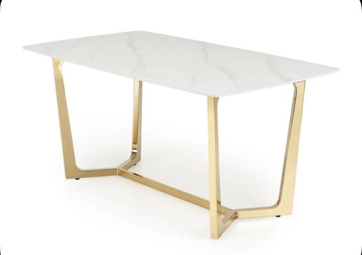 Belle table en marbre – eettafels, Marble, Metal (photo 2 of 4)