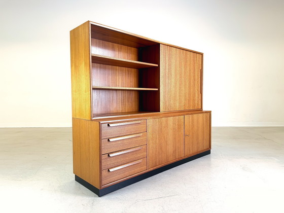 Image 1 of Mid Century Wk Meubilair Teak Dressoir Kastplank Vintage