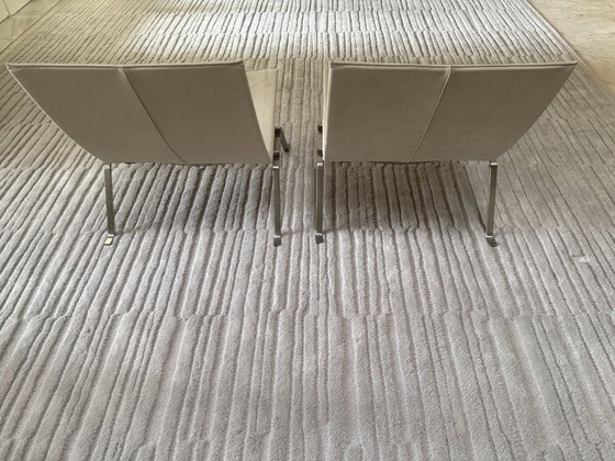 Image 1 of PK22 lounge chairs white nubuck leather