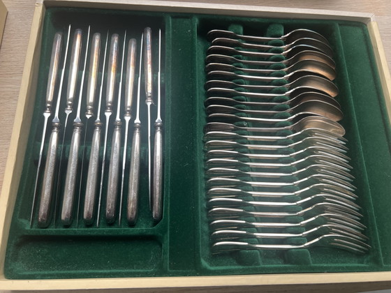 Image 1 of Splendido set di posate placcate in argento da 116 pezzi - Bruno Wiskemann (Bruxelles)
