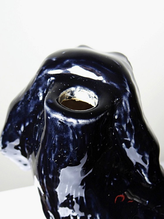 Decanter vintage per rum Newfoundland Screech, con cane di Terranova in ceramica. – Oggetti decorativi (photo 10 of 11)