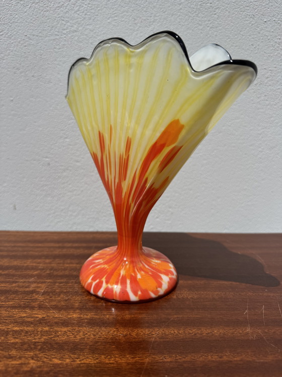 Image 1 of Franz Welz Art Deco Fan Vase