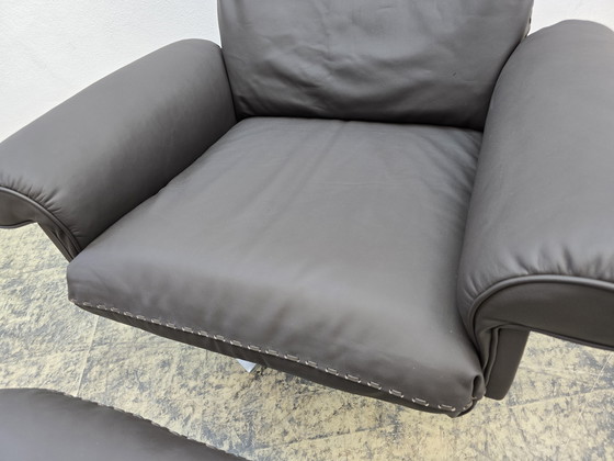 Image 1 of De Sede DS 31 Designersessel Lederhocker Drehsessel Desede Top Braun