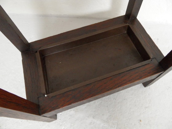 Image 1 of Antiek eiken paraplubak