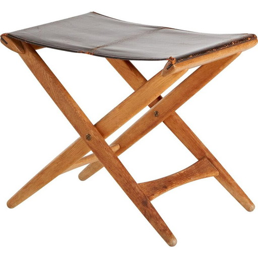 Taburete vintage de Uno &amp; Östen Kristiansson para Luxus, años 50