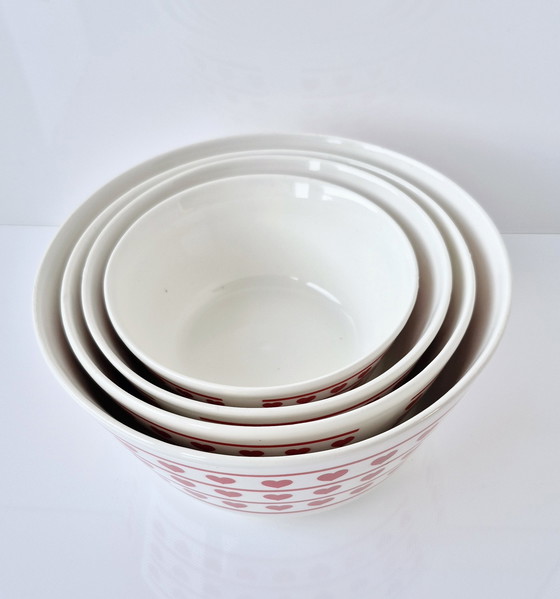 Image 1 of Original Art Deco Ditmar Urbach Znojmo Ceramic Majolica Bowl Set circa 1929 Z-Mark Rare!