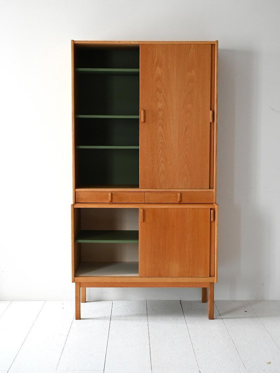 Image 1 of Vintage Scandinavian oak bookcase by Bodafors