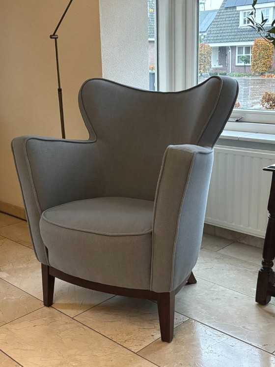 Image 1 of light blue seating furniture