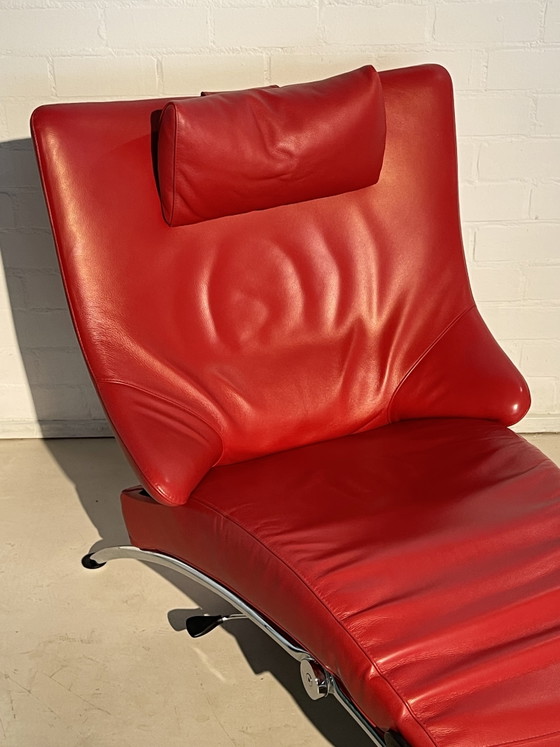 WK Wohnen Vintage Art Deco Retro – Verstelbare relaxstoel, Chrome, Leather (photo 3 of 13)