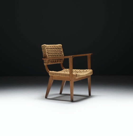 Image 1 of Vintage Lounge Chairs by Atelier Adrien Audoux & Frida Minet for VIBO France