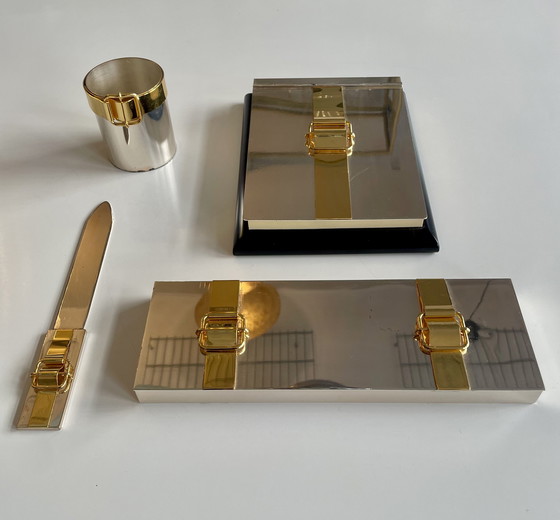 Image 1 of Italienisches Schreibtisch Set im Stile von Maria Pergay