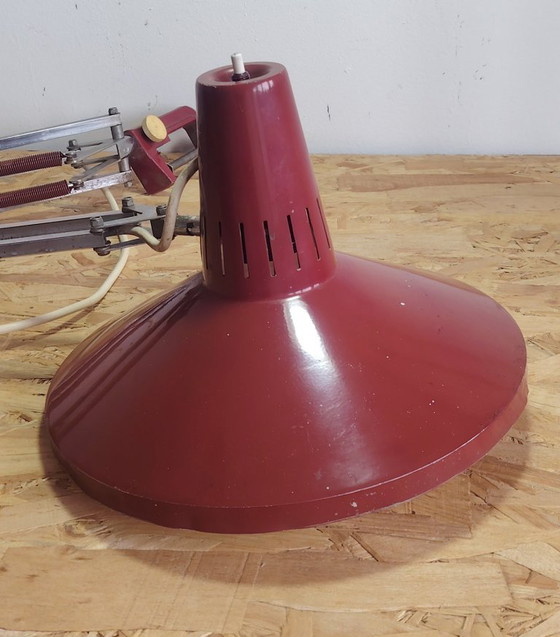 Image 1 of Terry Hala architectural industrial  table lamp. by H. Busquet for Hala,