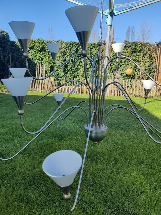 Image 1 of Harco Loor LED ceiling chandelier with shade