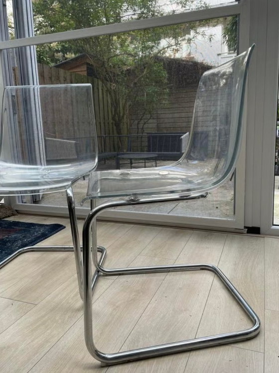 Image 1 of 2x Ikea Tobias chairs