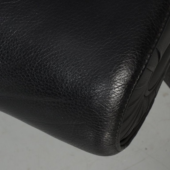 Poltrona Frau Fauteuil, Zwart Leder – Bureaustoelen, Leather, Metal (photo 5 of 7)
