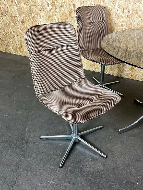 Image 1 of 60s 70s 4x Stoelen Stoel & Tafel Eetkamerstoelen Eettafel Design 60s