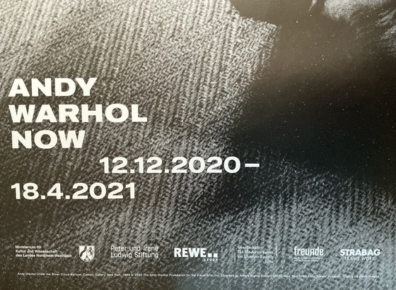 Image 1 of Affiche de l'exposition Andy Warhol NOW au musée Ludwig
