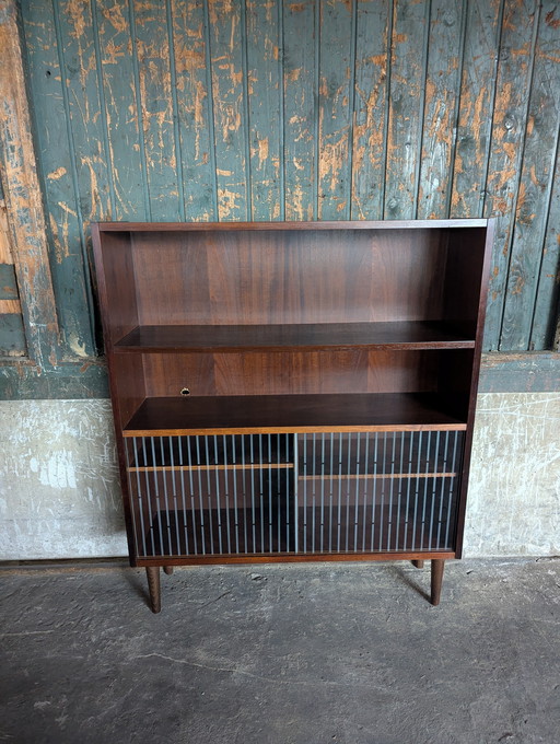 Vintage dänischer Wandschrank - Glasschubladen