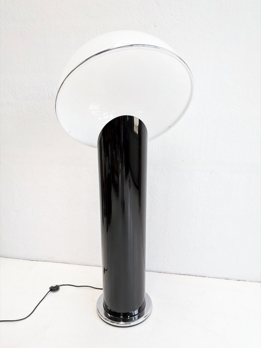 Zwarte 'Ciot' Vloerlamp van Ennio Chiggio voor Lumenform jaren 70