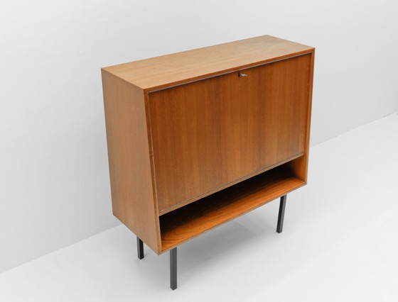 Image 1 of Mobile bar a due ante in teak di design danese, anni '60