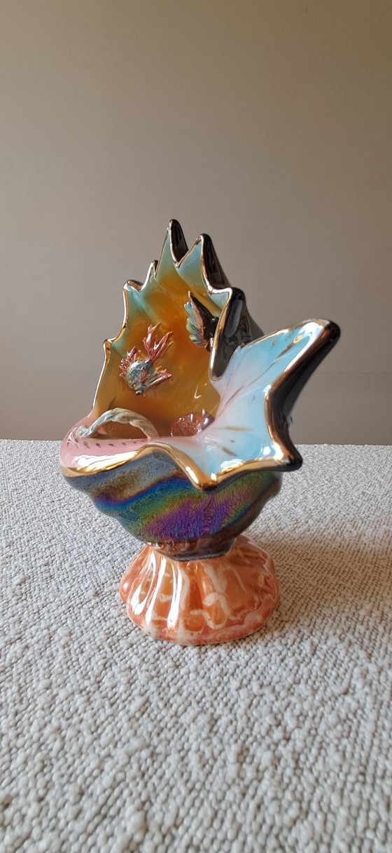 1960s Shell Lamp made in Monaco – Cerdazur, Table lamps, Ceramic (photo 2 of 7)