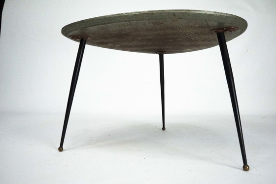 Image 1 of Italienischer Dreibein-Couchtisch im Mid-Century-Modern-Stil, 1950er Jahre