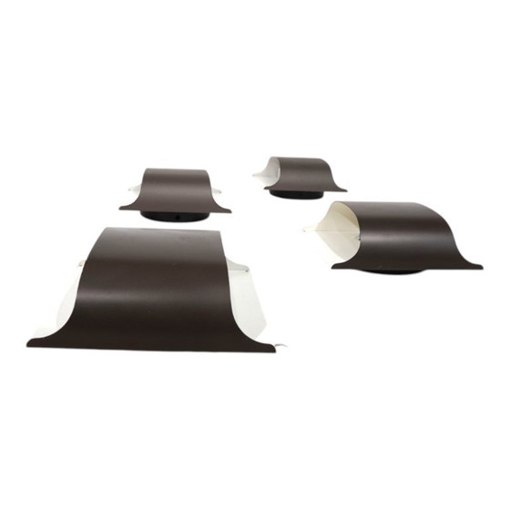 Image 1 of Juego de 4 lámparas de pared Staff de Dieter Witte y Rolf Krüger, 1970.