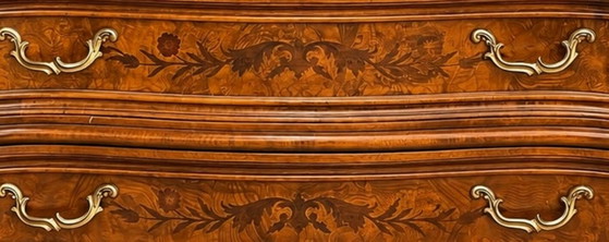 Cómoda Selva con incrustaciones, marrón, Madera, Latón, Klassiek (foto 5 de 5)