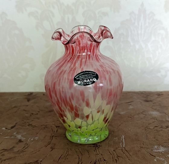 Murano Style Art Glass Vase (photo 5 of 7)