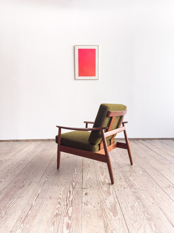 Image 1 of Teakhouten fauteuil FD 164 van Arne Vodder voor France and Son, Denemarken, jaren 60