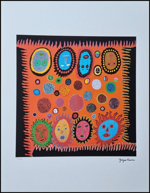 D'après Yayoi Kusama, Amour, Lithographie, années 1990