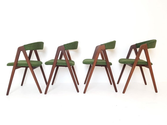 4 Vintage Farstrup Thomas Harlev Model 205 Stoelen Nieuw Bekleed Keymer Rich Wool – Eetkamerstoelen, Wood (photo 4 of 15)