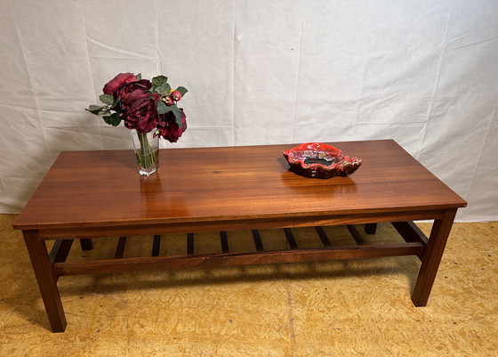 Image 1 of Mid-Century Retro Vintage Teak Coffee Table with Storage – 1960s Functional Elegance
