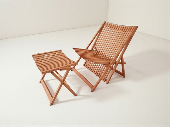 Image 1 of Jean-Claude Duboys - Attitude A1 Sessel + A4 Ottomane, Frankreich 1980