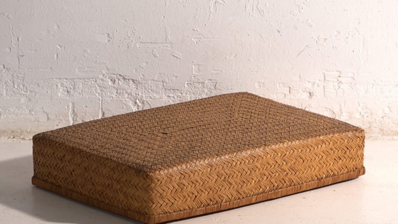 Caja japonesa antigua de bambú tejido – Japón, circa 1950. Juego de dos piezas. – Armarios de almacenamiento (photo 3 of 40)