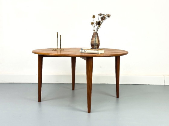 Image 1 of Circular Teak Coffee Table from Mikael Laursen, 1960s