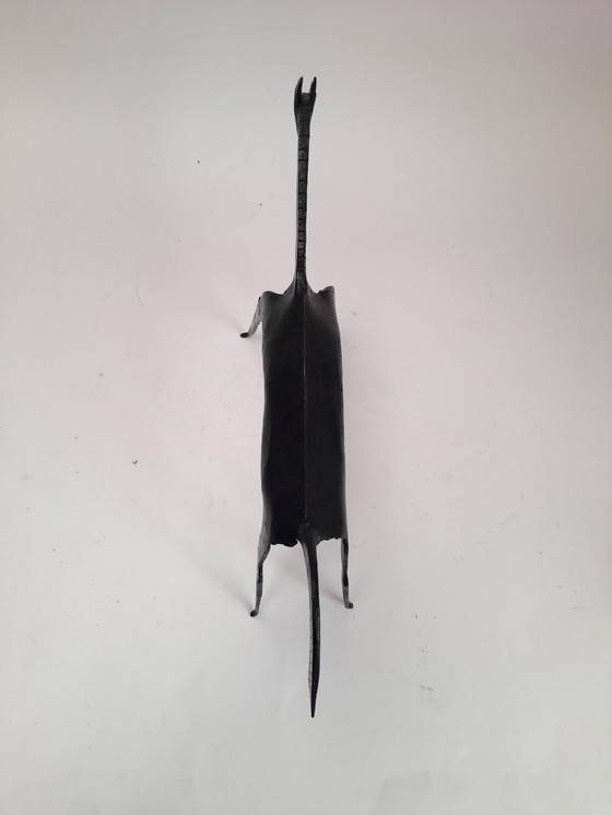 Image 1 of Brutalist wrought iron horse