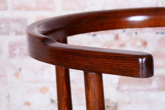 Restored Art Deco Chair, by Thonet, Beech, Revived Polish, Czech, 1920s – Chairs and lounge chairs, Wood (photo 8 of 10)