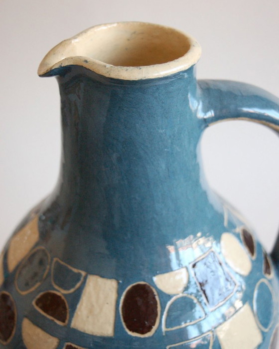 Image 1 of Pichet unique en céramique MCM de Clausen Keramik, Brême 1955