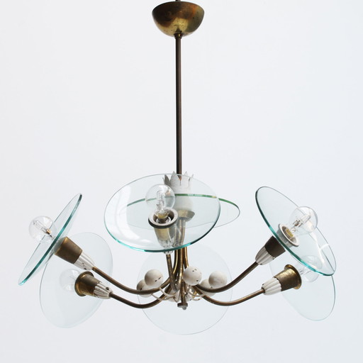 Lampadario vintage a sei luci