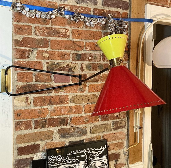 Image 1 of Grande lampada da parete diabolo Lunel