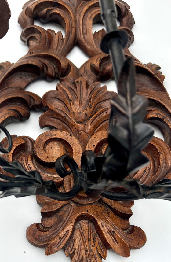 Image 1 of Candelabro de pared histórico de estilo rococó