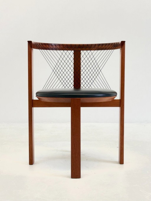 Set of Tranekær String chairs by Niels Jørgen Haugesen