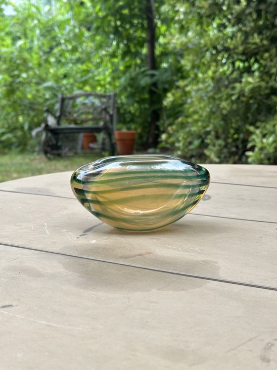 Image 1 of Vintage Serica Swivel Vase Model 4 Floris Meydam 1953 Royal Leerdam Glass Art Design Retro Unique