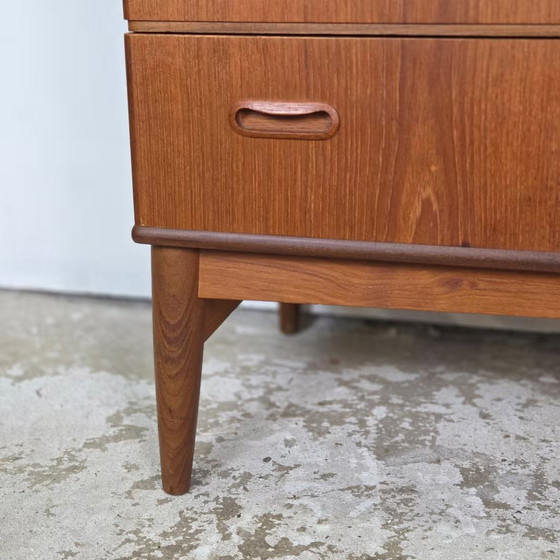 Vintage Danish chest of drawers, Omann Jun, 6 drawers, teak 1960s, Wood, Brown (photo 3 of 22)