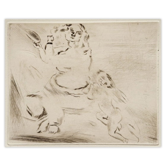 Image 1 of Jules PASCIN Venus y el amor, grabado, 1980